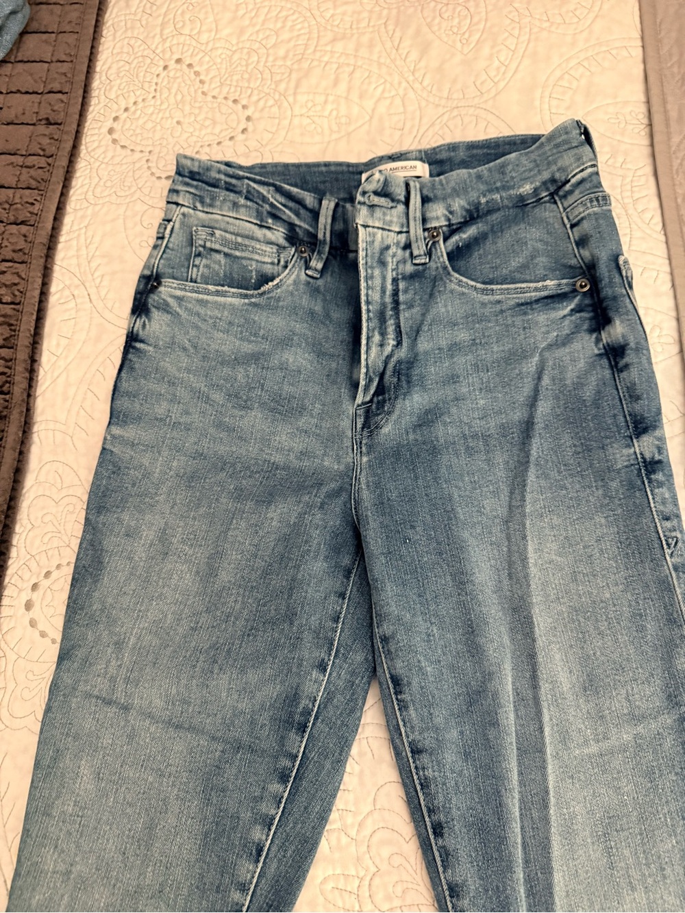Good American Light Blue High-Rise Jeans